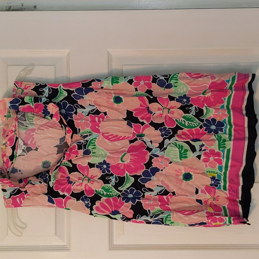 Crown & Ivy ruffle neck top